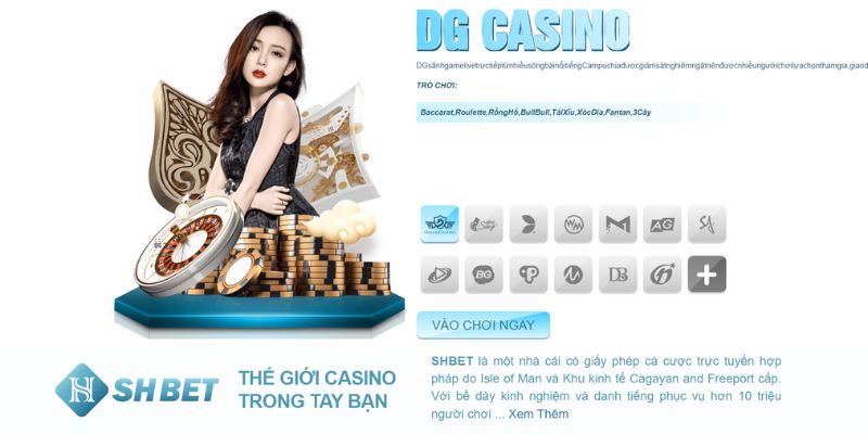 Phiên bản live casino xanh chín chỉ có 102 tại Shbet